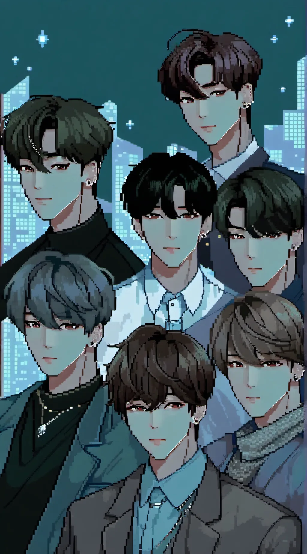 ai character: ENHYPEN background