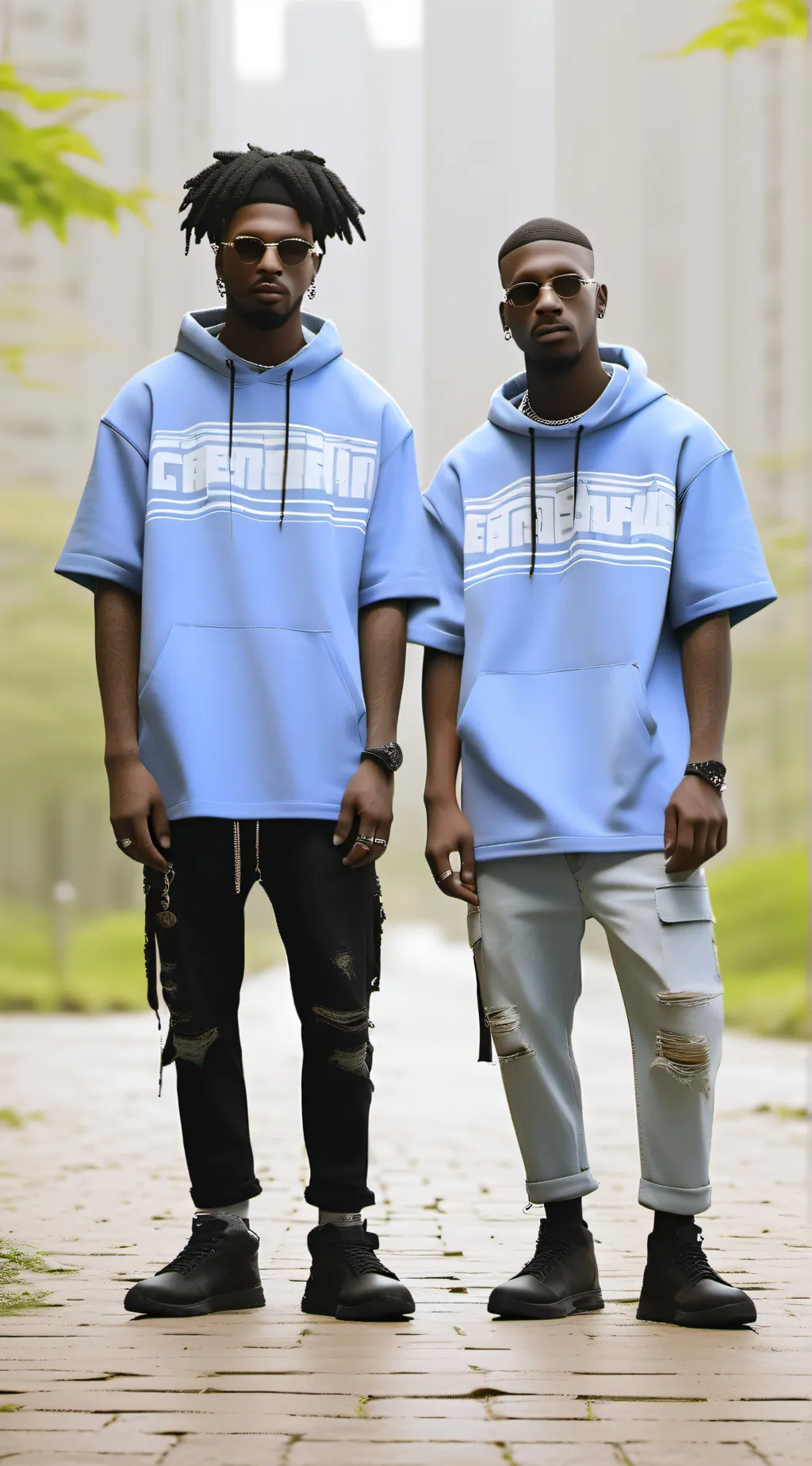 ai character: Daquan and Tyrone background