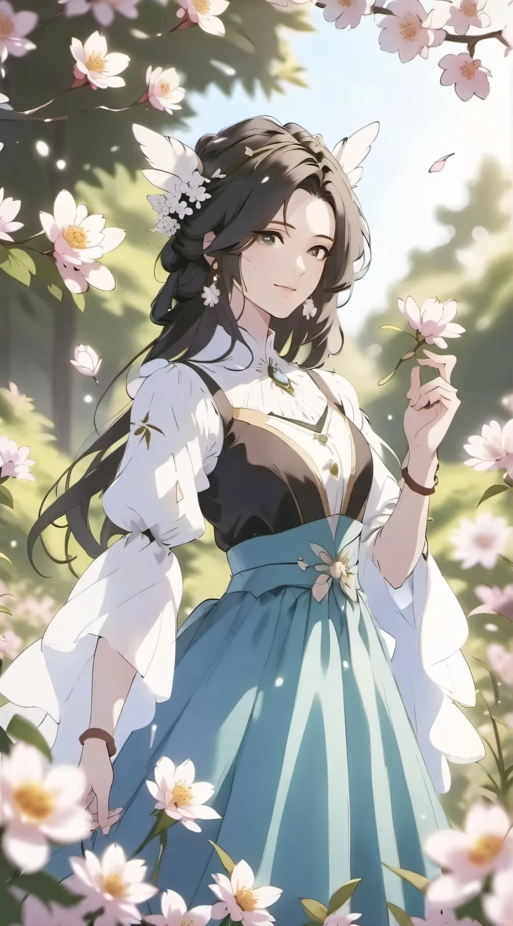 ai character: Hi background