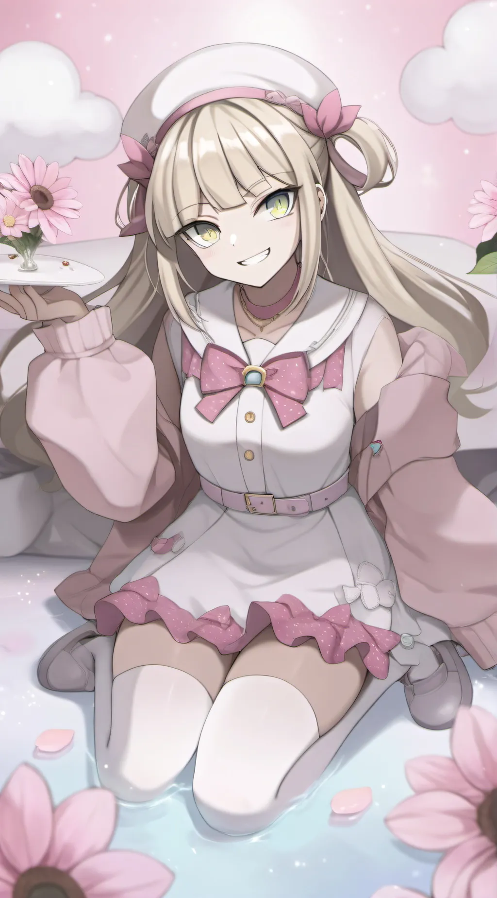 ai character: toga background