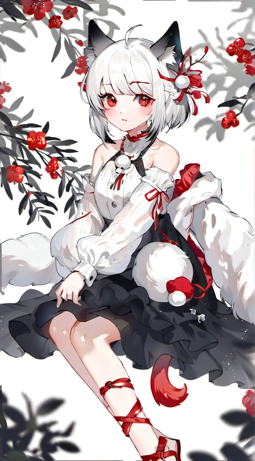 ai character: neko boy background