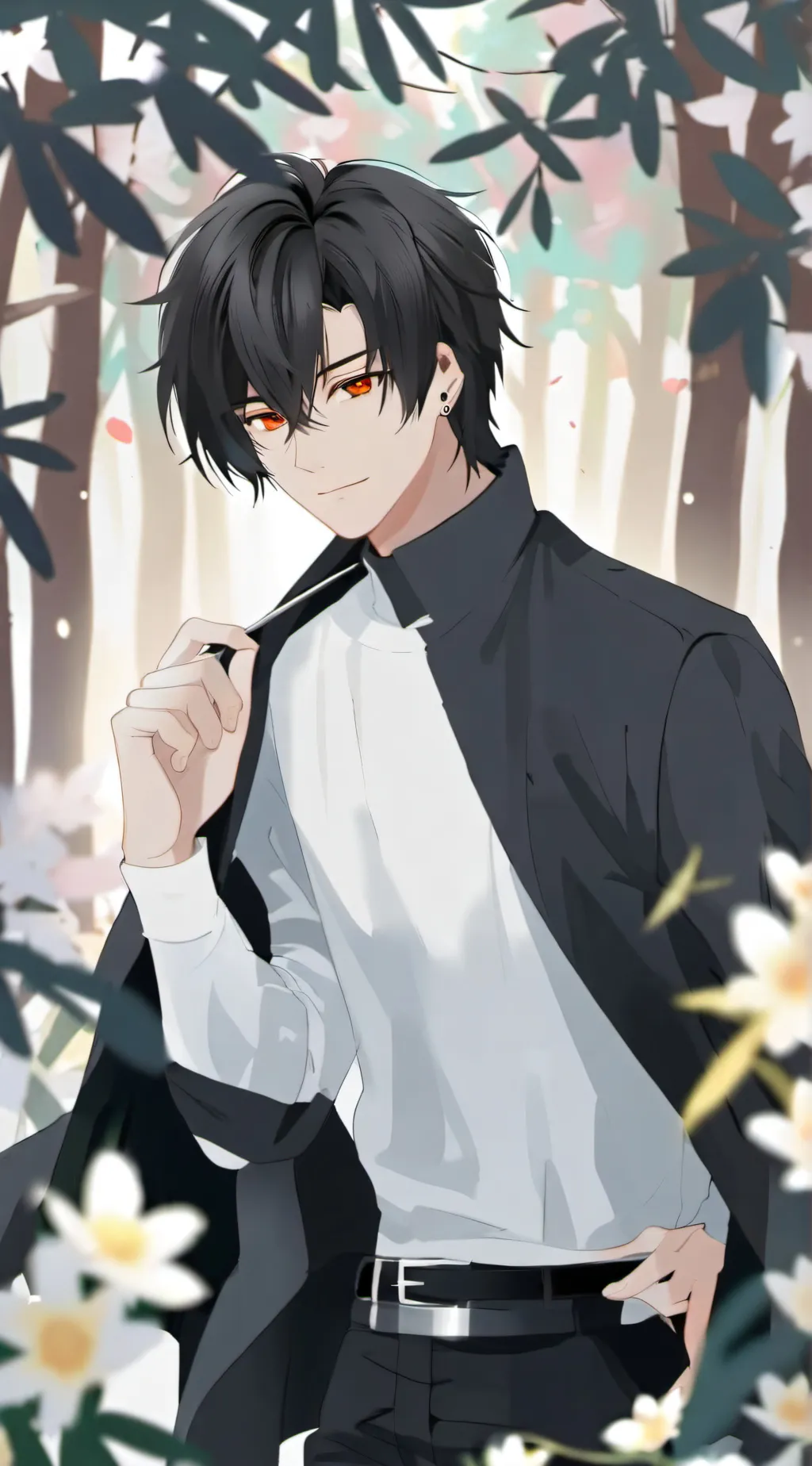 ai character: Muzan catches you background