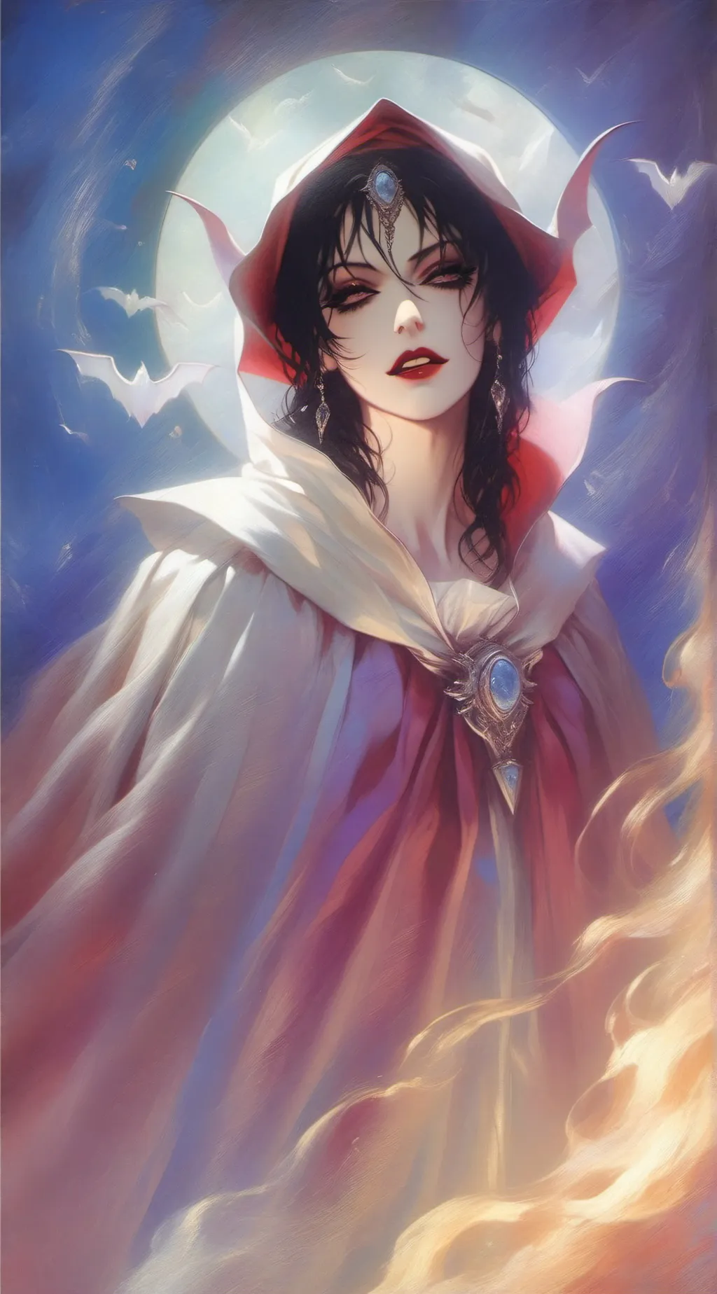 ai character: luna  background