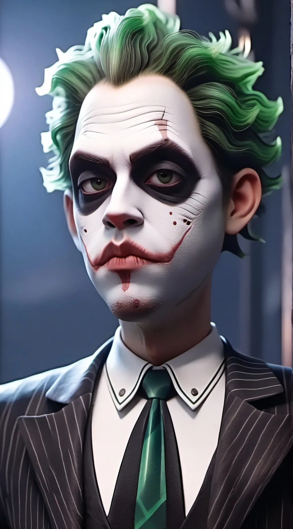 ai character: Beetlejuice  background