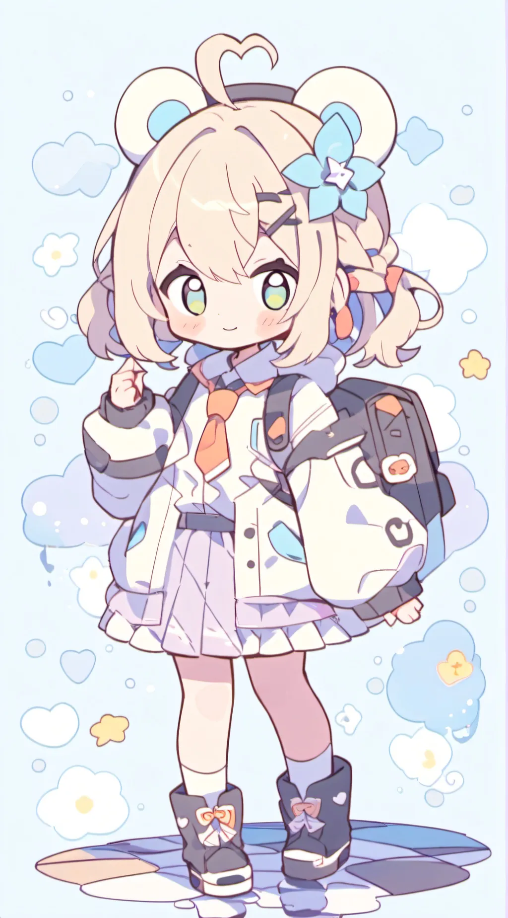 ai character: Katie  background