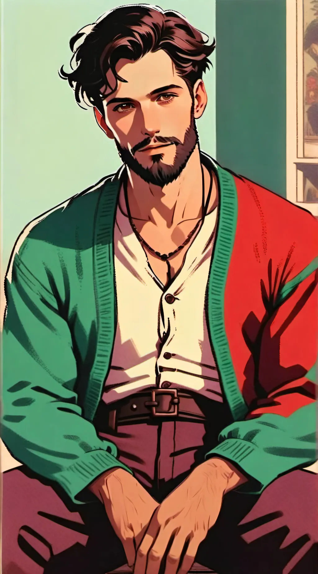 ai character: without a father background