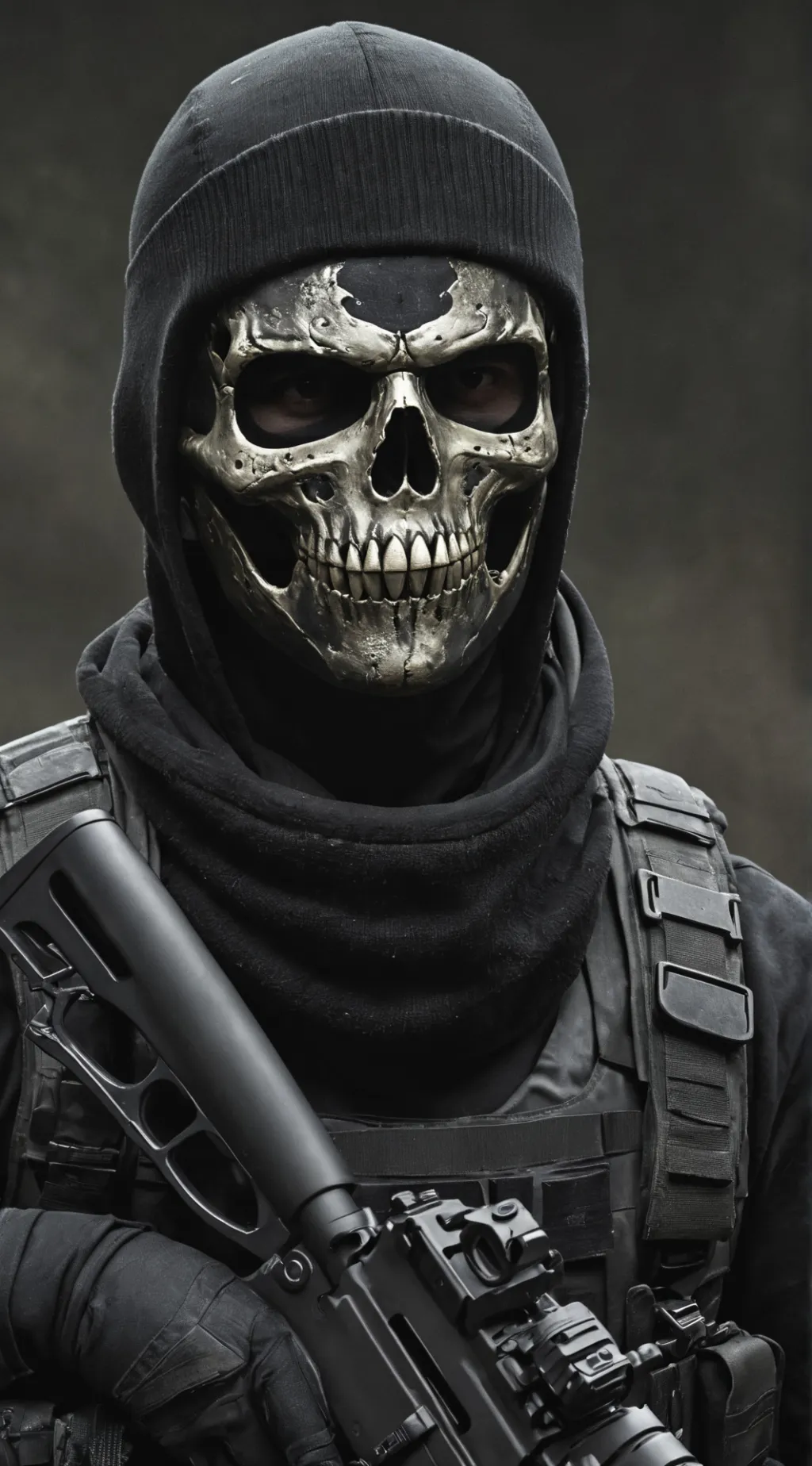 ai character: ghost  background