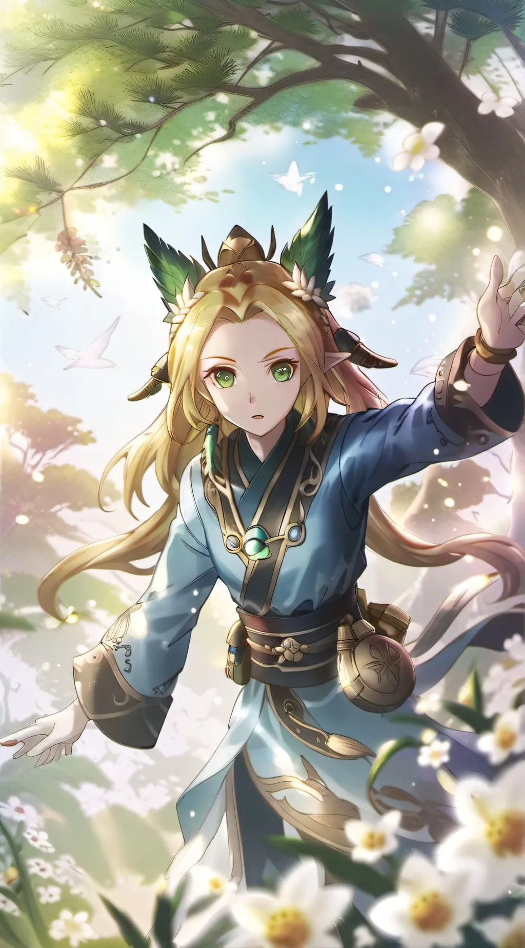 ai character: Elysia background