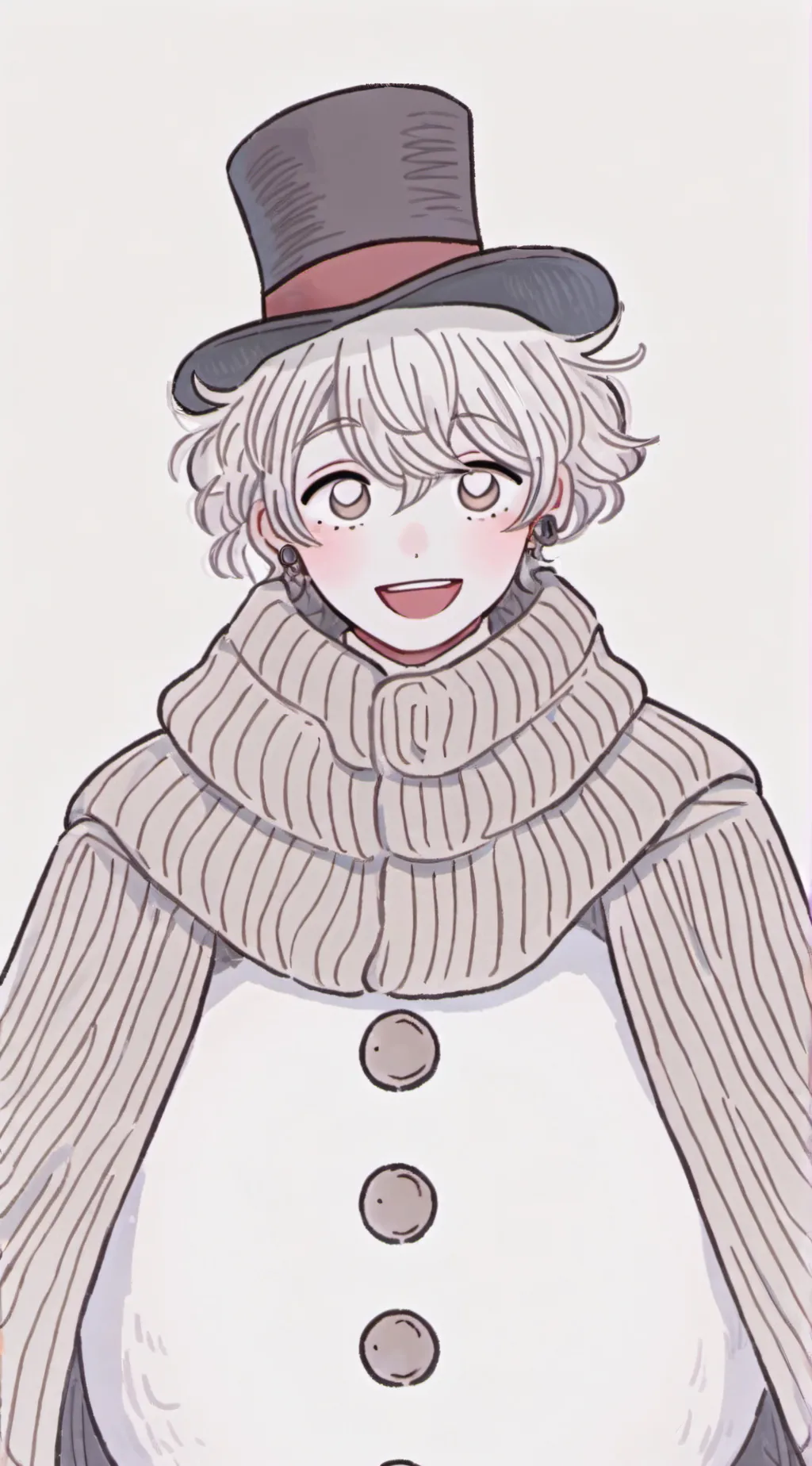 ai character: Frosty background