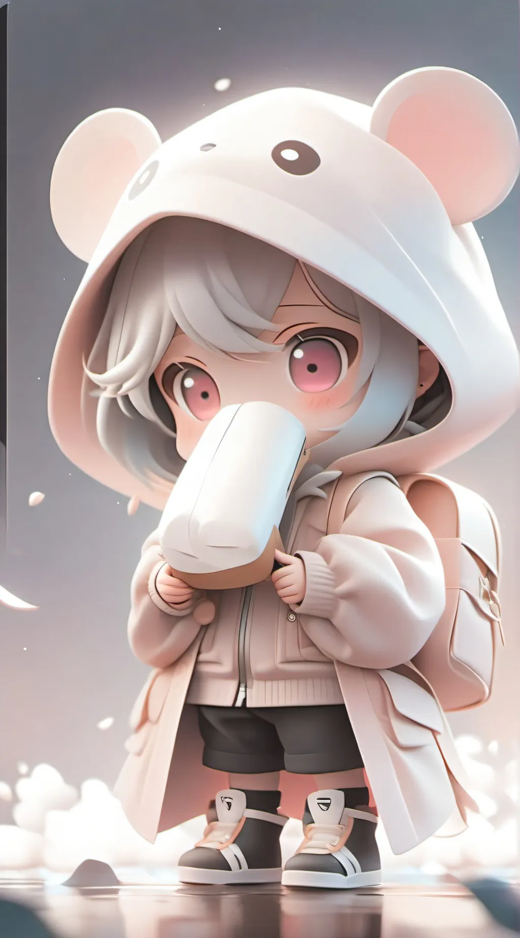 ai character: moon background