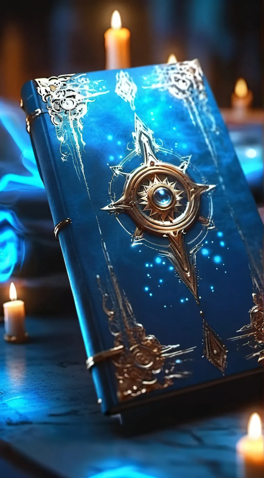 ai character: The Magic book   background