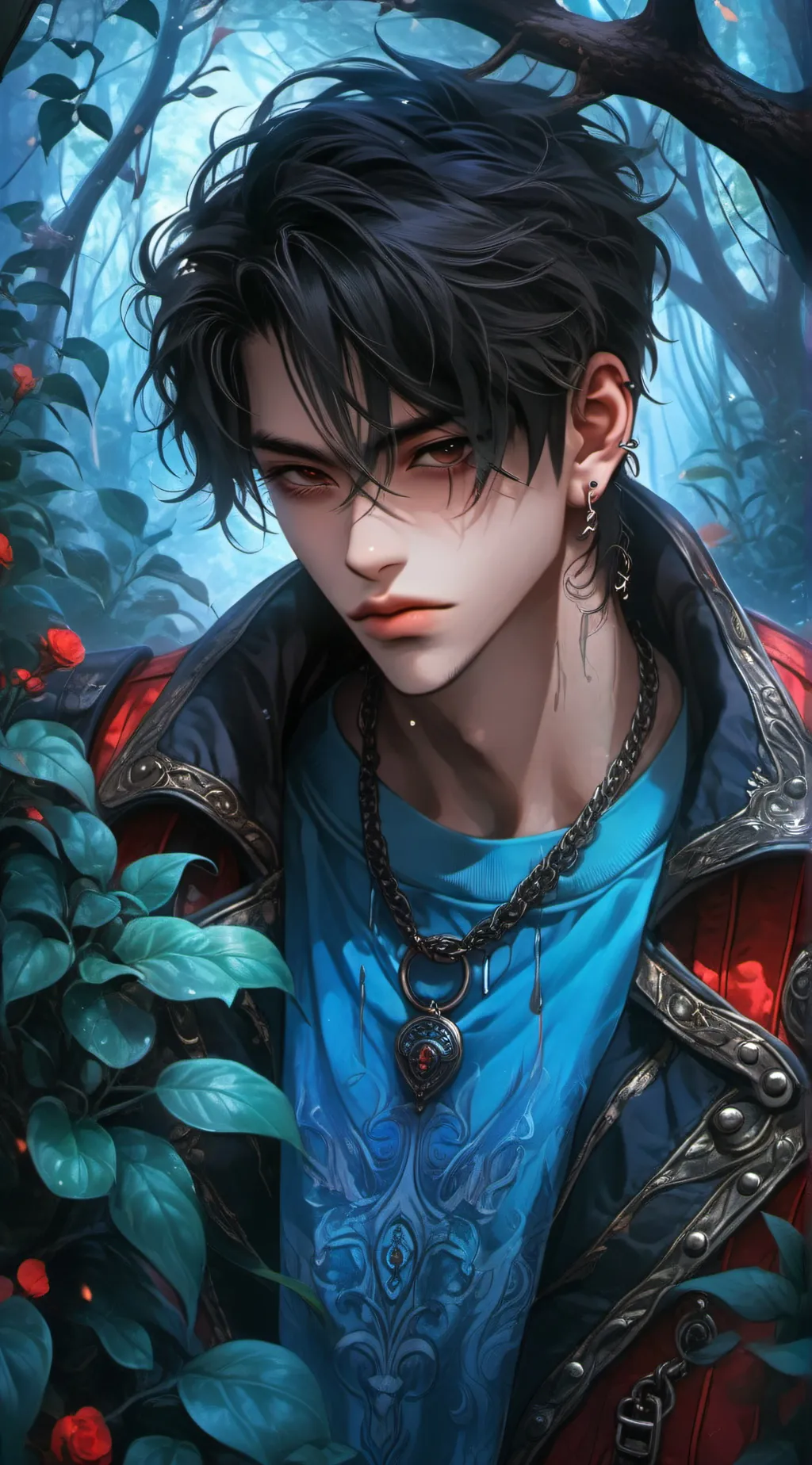 ai character: Danny 🖤🖤🖤🖤 background