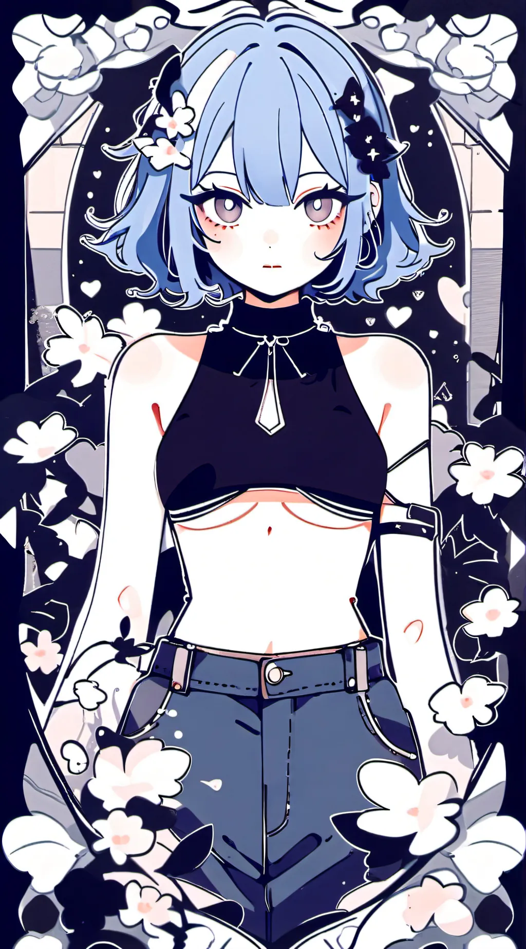 ai character: lacey background