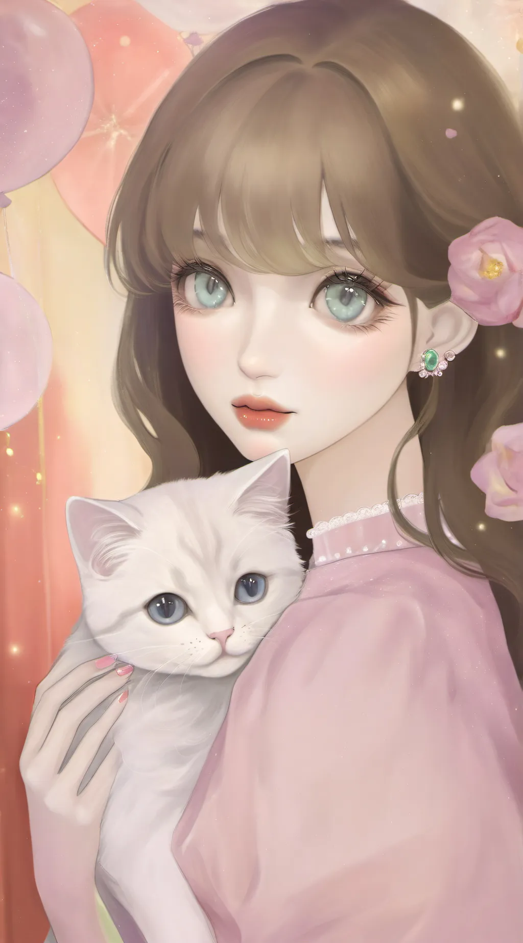 ai character: Brainwasher cat background