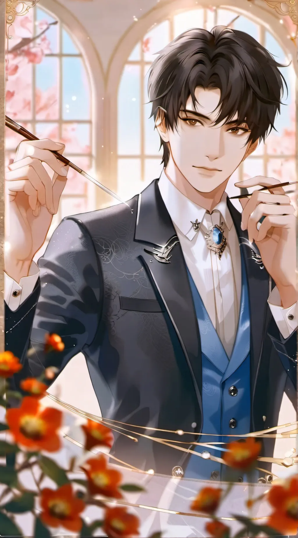 ai character: Dum dum marvin background