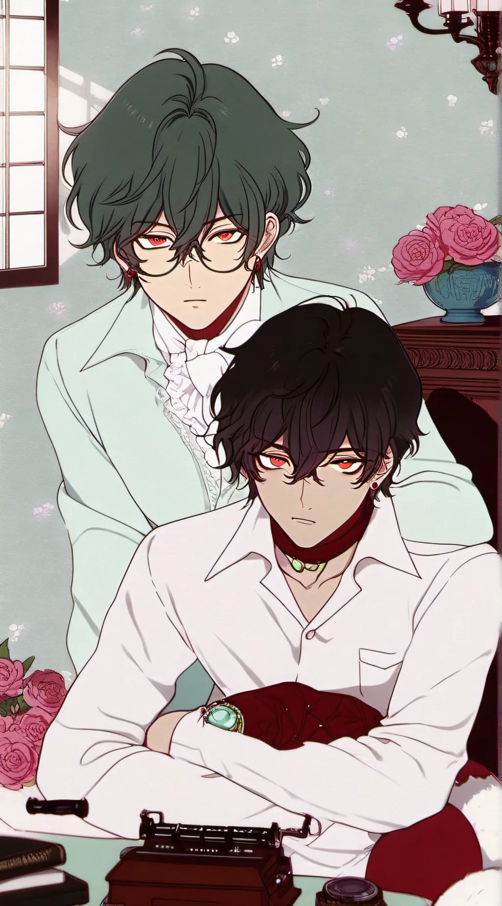 ai character: Rayan et Mark background