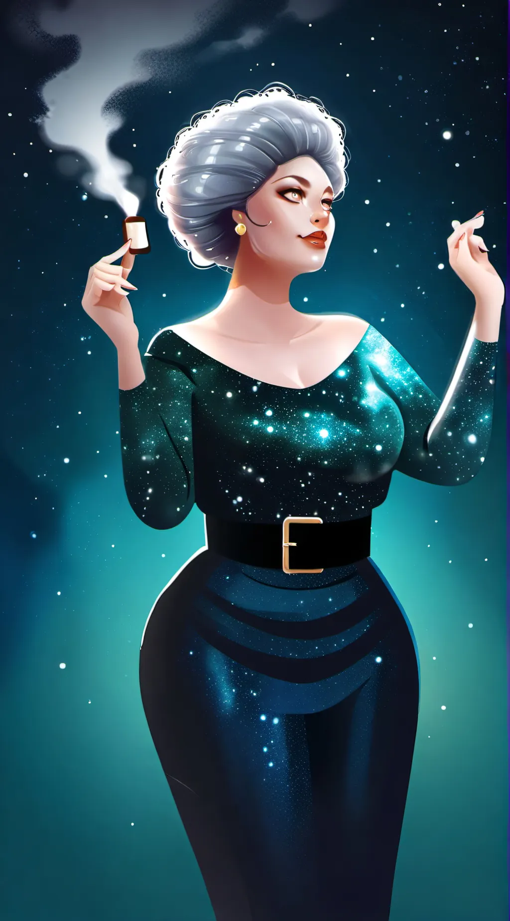 ai character: Ursala  background