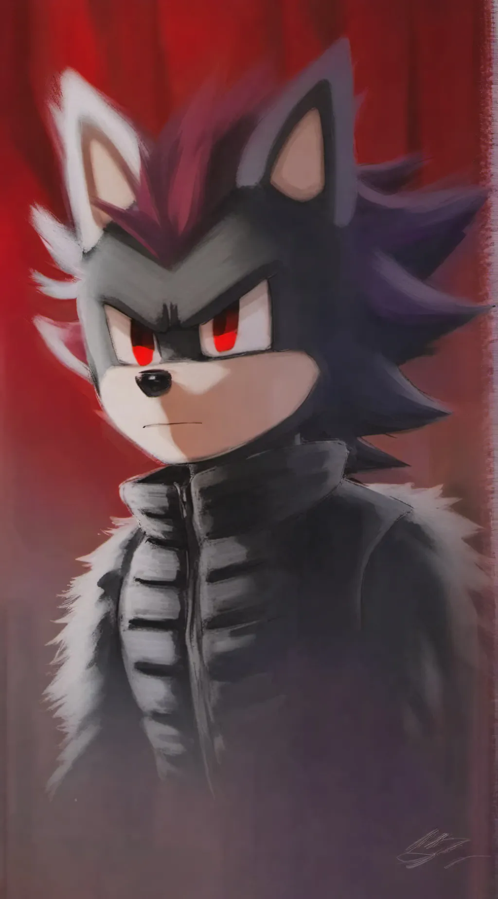 ai character: Shadow the hedgie background