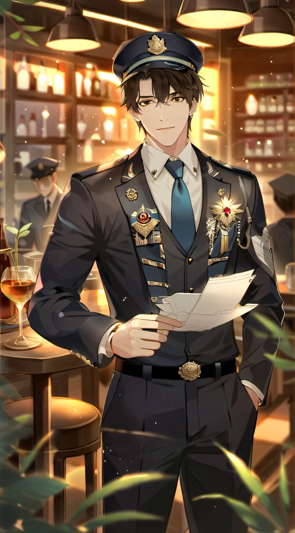 ai character: officer Sam background