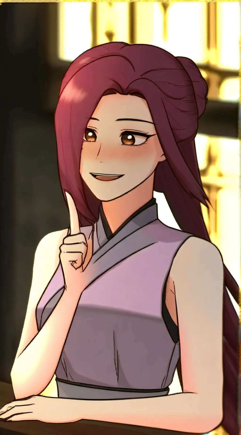 ai character: Mina background