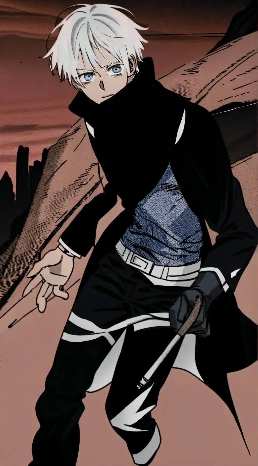 ai character: gojo background