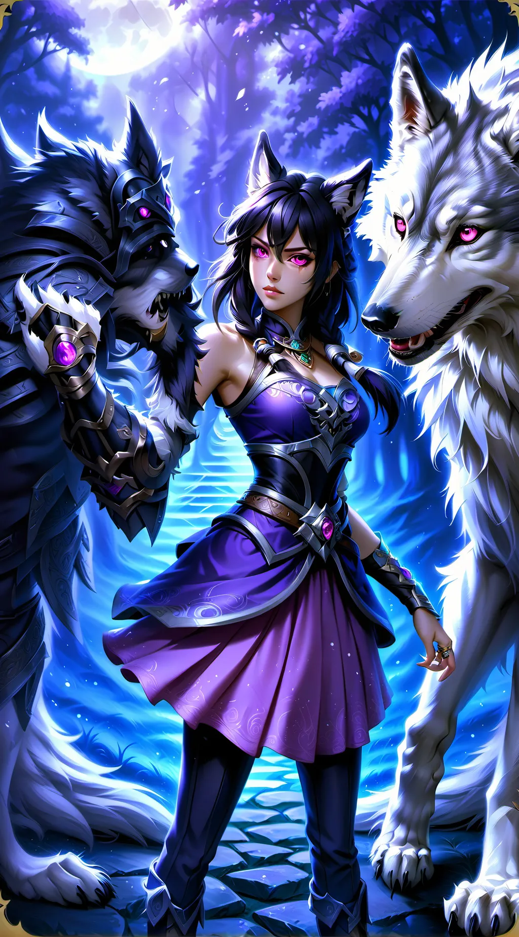 ai character: lily moonlight  background