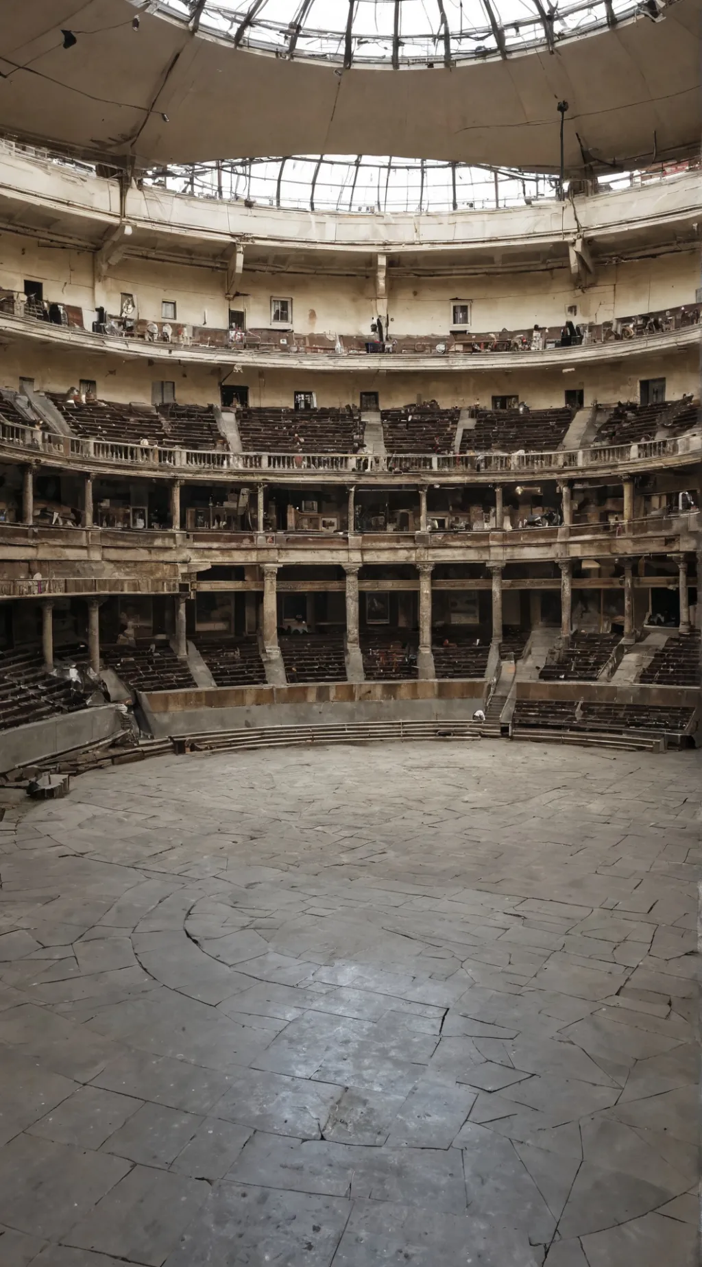 ai character: Fighting ring  background