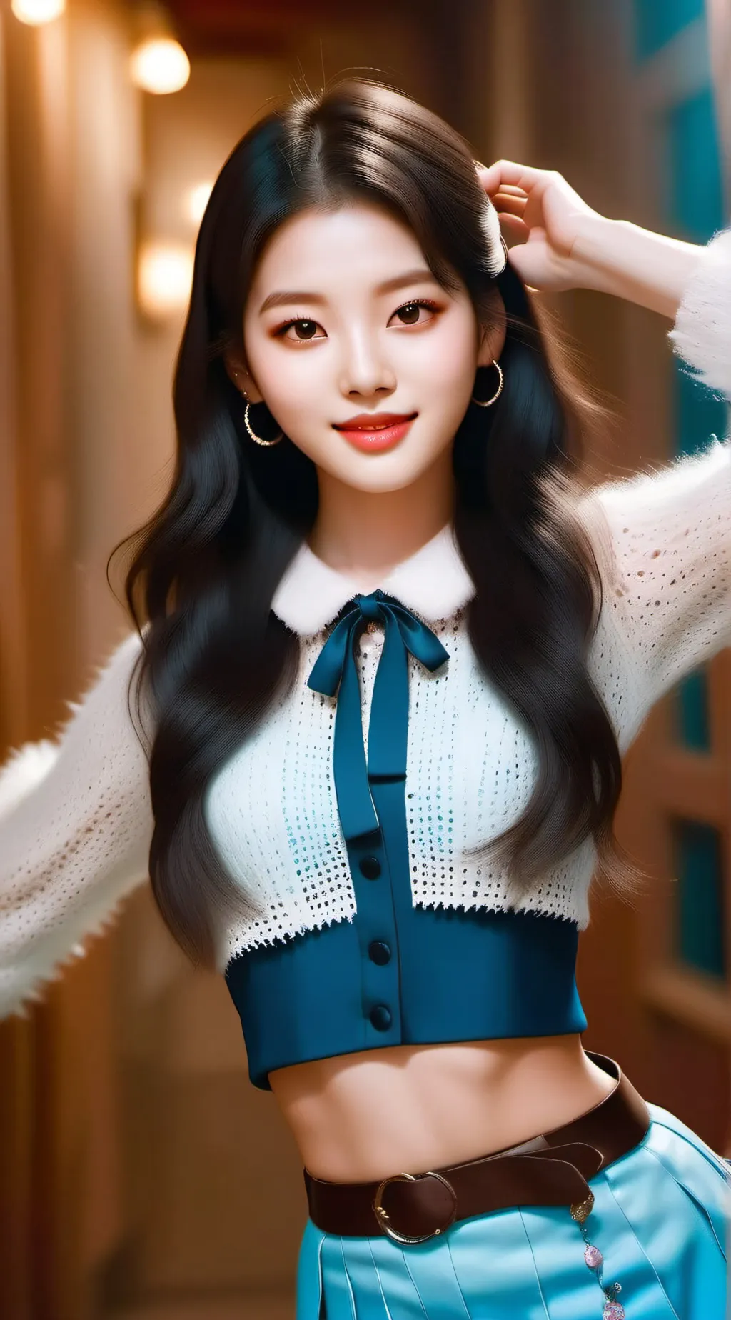 ai character: New Jeans 🩵 background