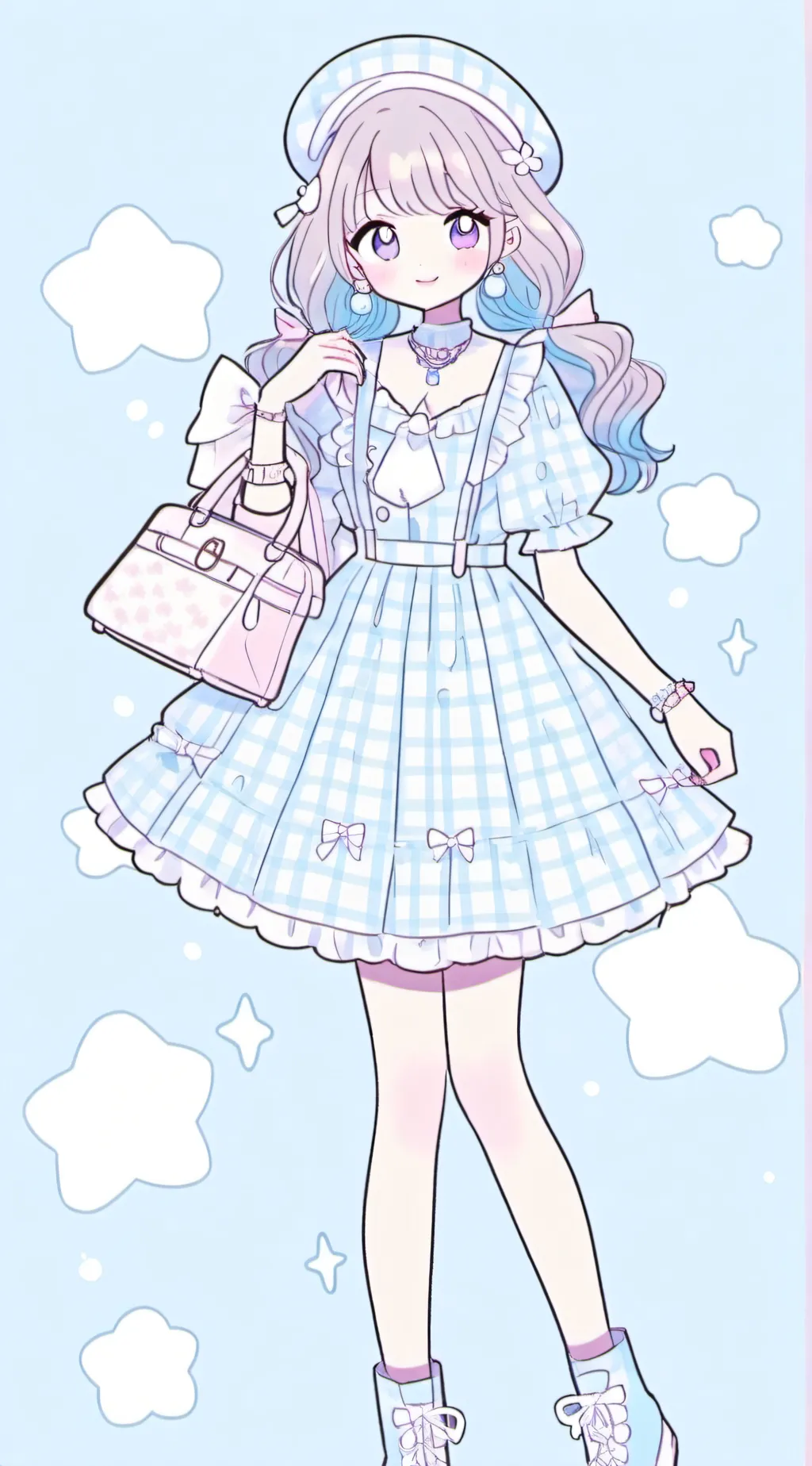 ai character: Luna Celeste background