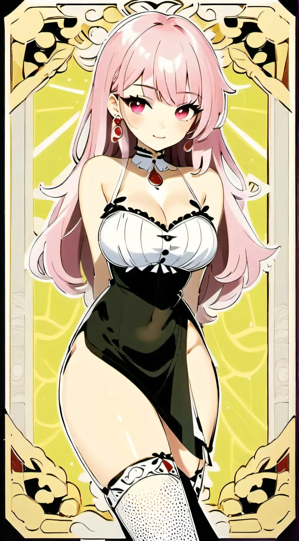 ai character: Pink moonlight/ me background