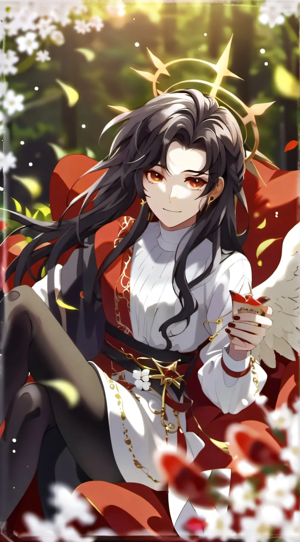 ai character: kny angel background