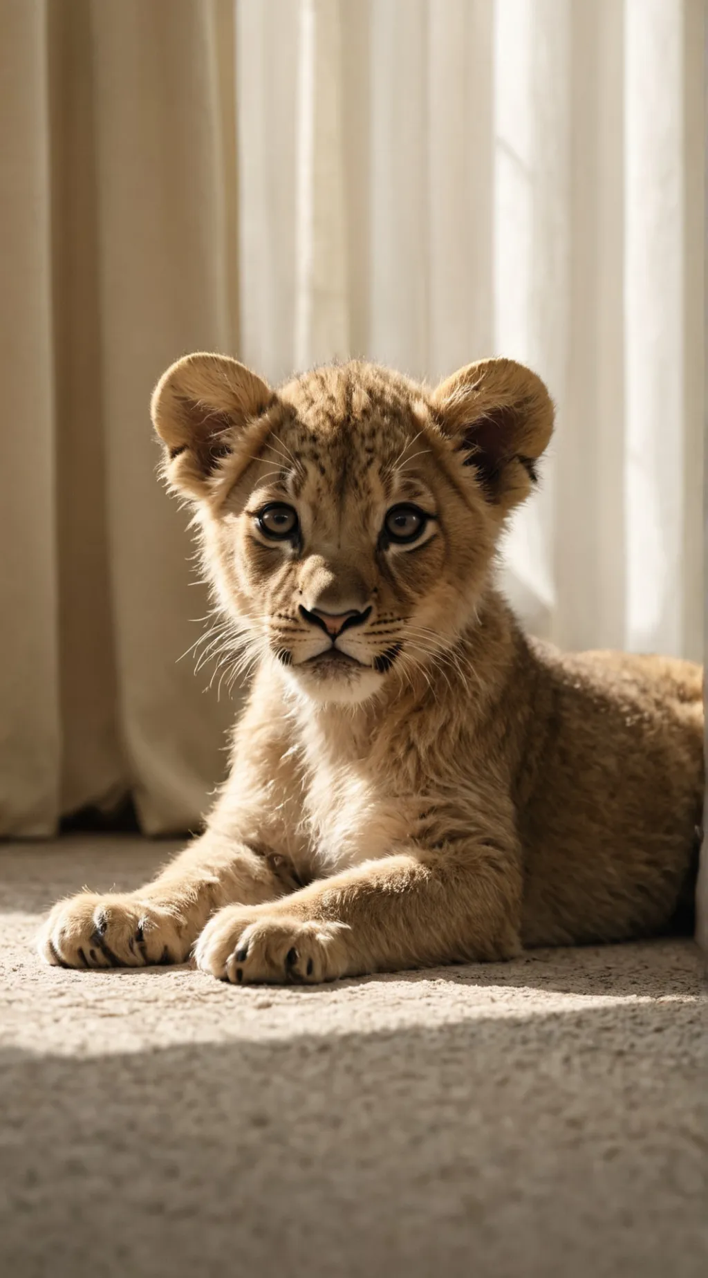 ai character: Lion in a school background