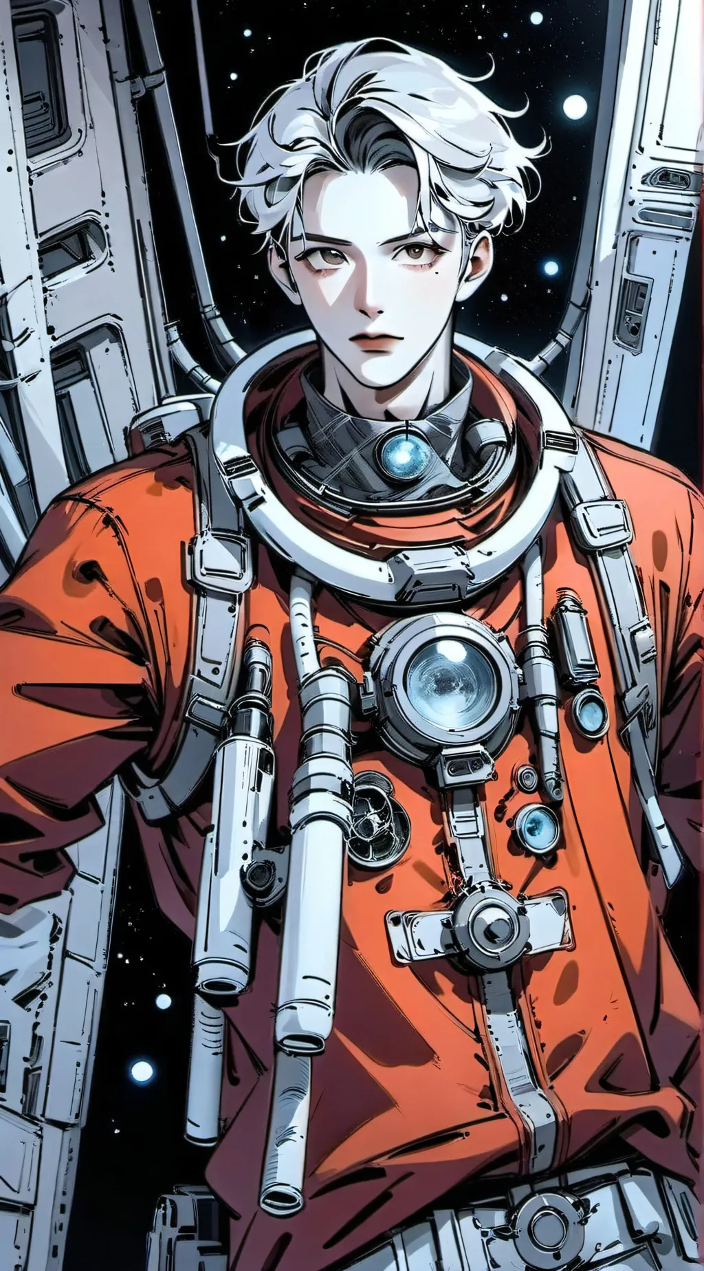 ai character: Space Mission background