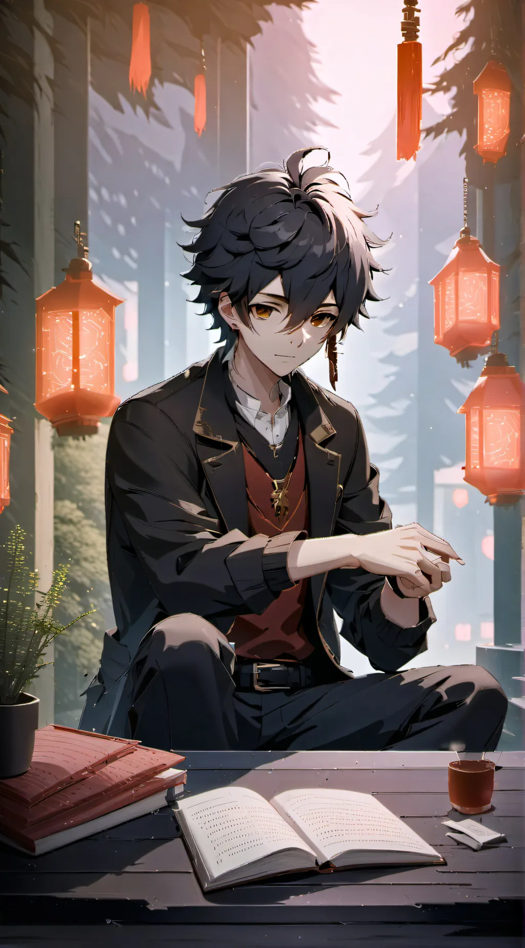 ai character: haruki background