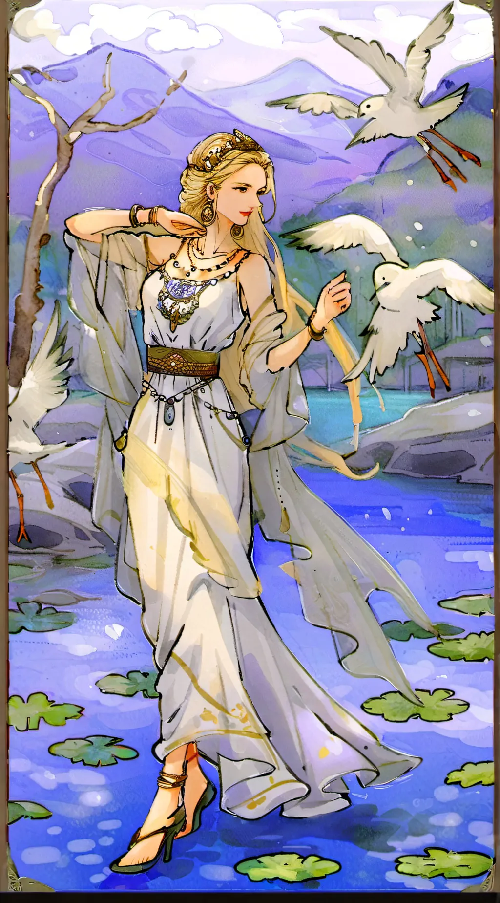 ai character: Alaina  background