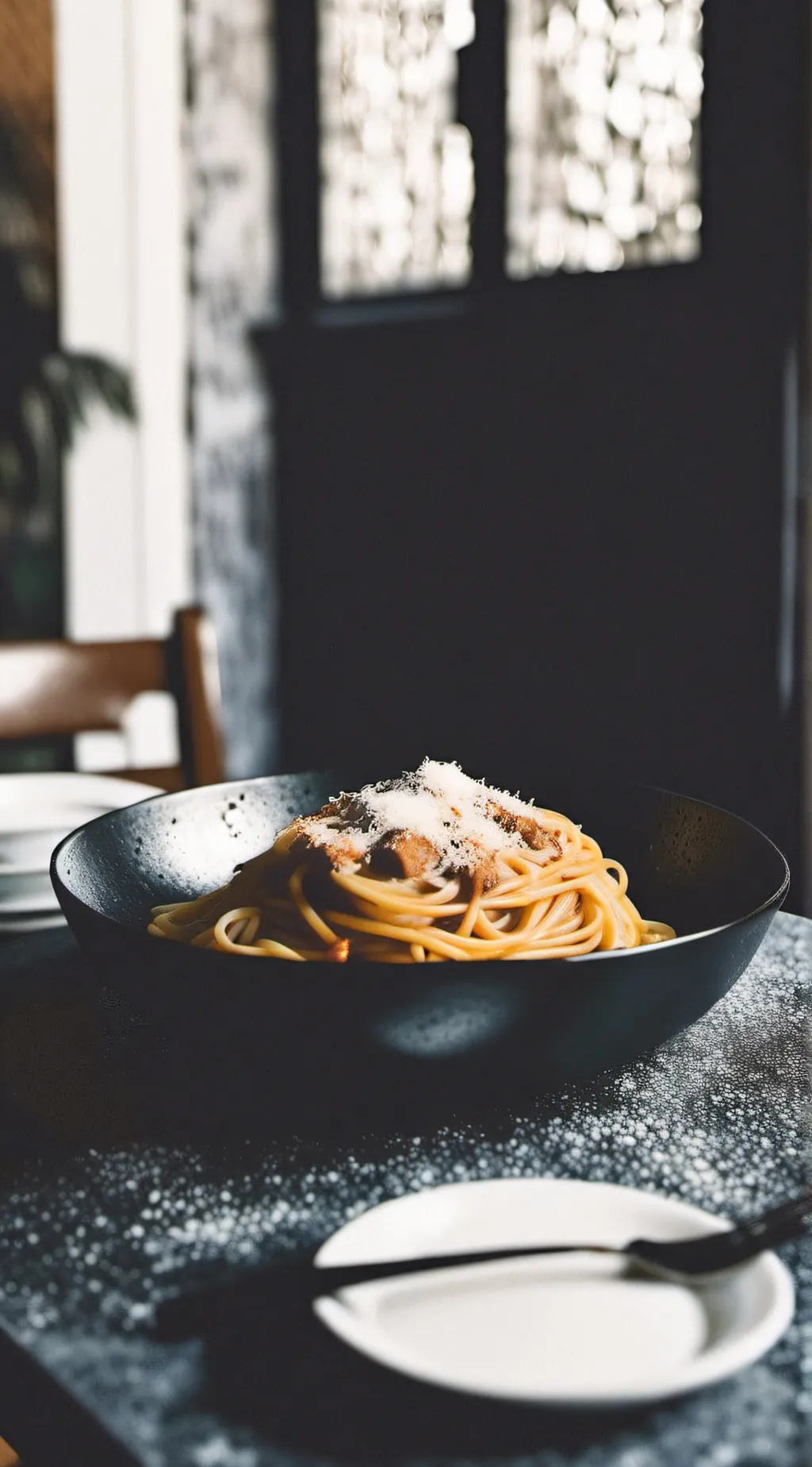 ai character: Spaghetti? background