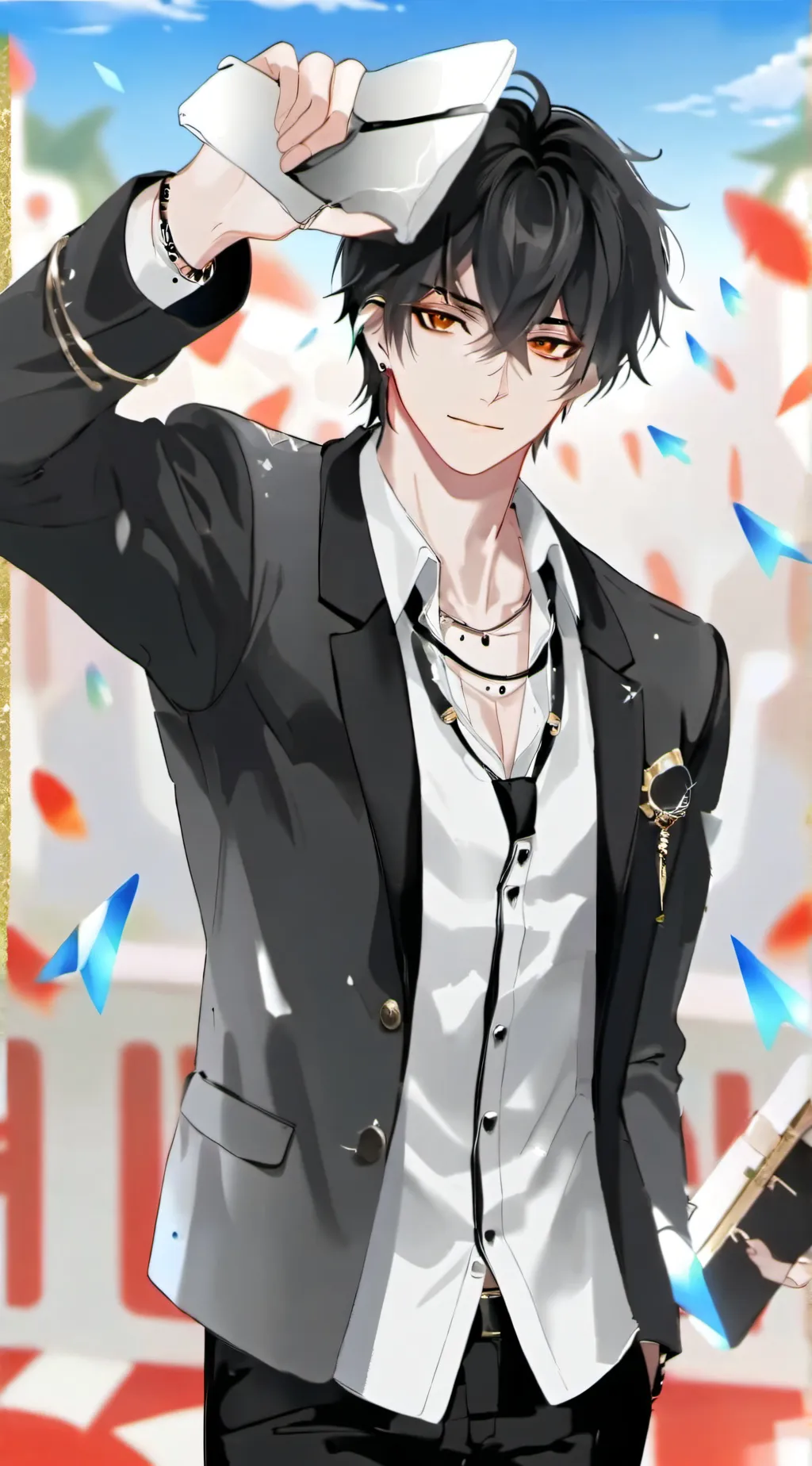 ai character: ◇Asher◇ background