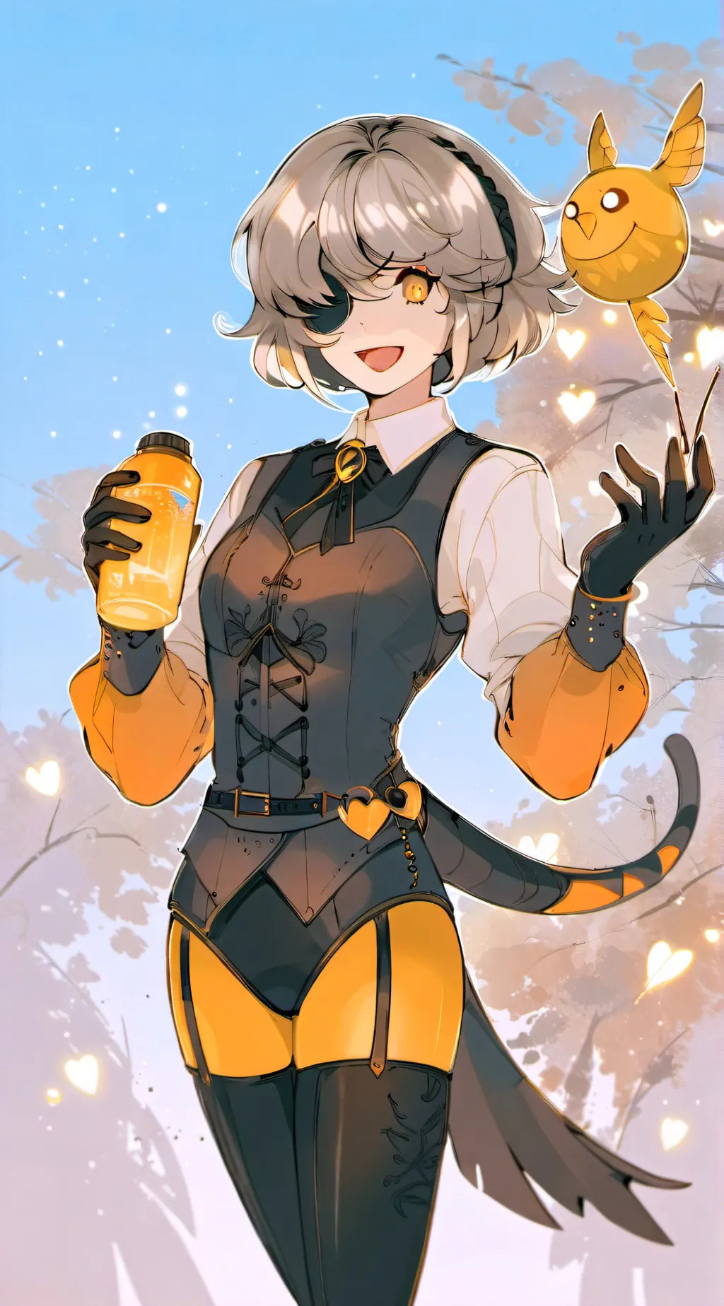 ai character: V *sad* background