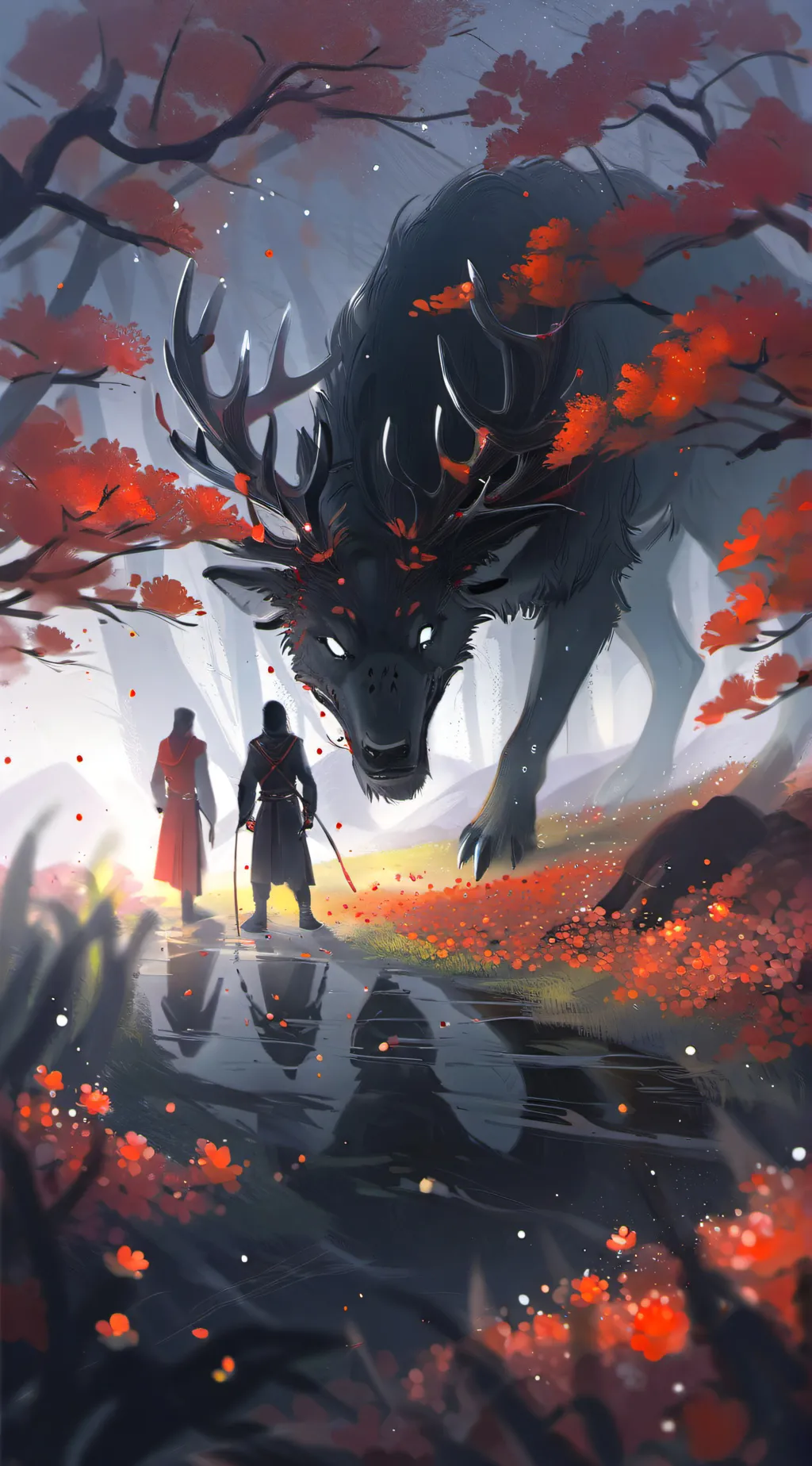 ai character: big dog background