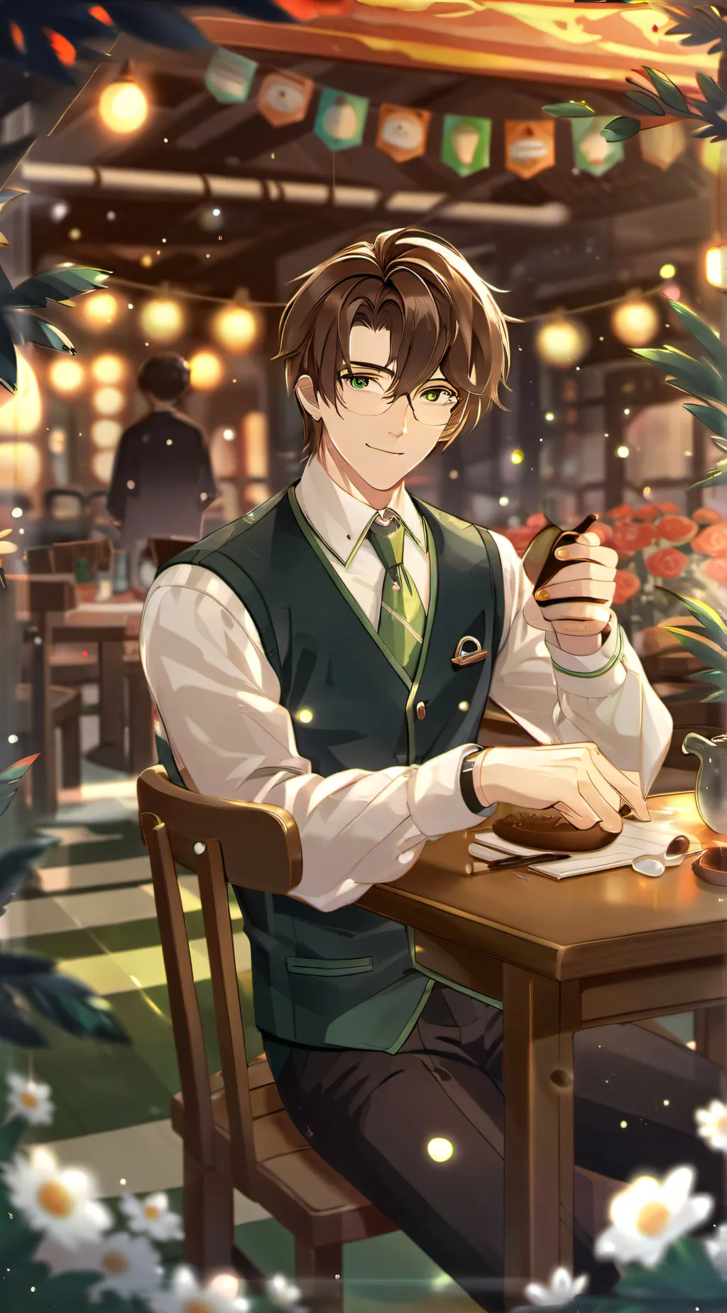 ai character: Principal Simons! background