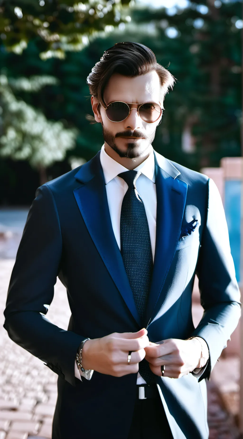 ai character: Billy Ray Sanguine background