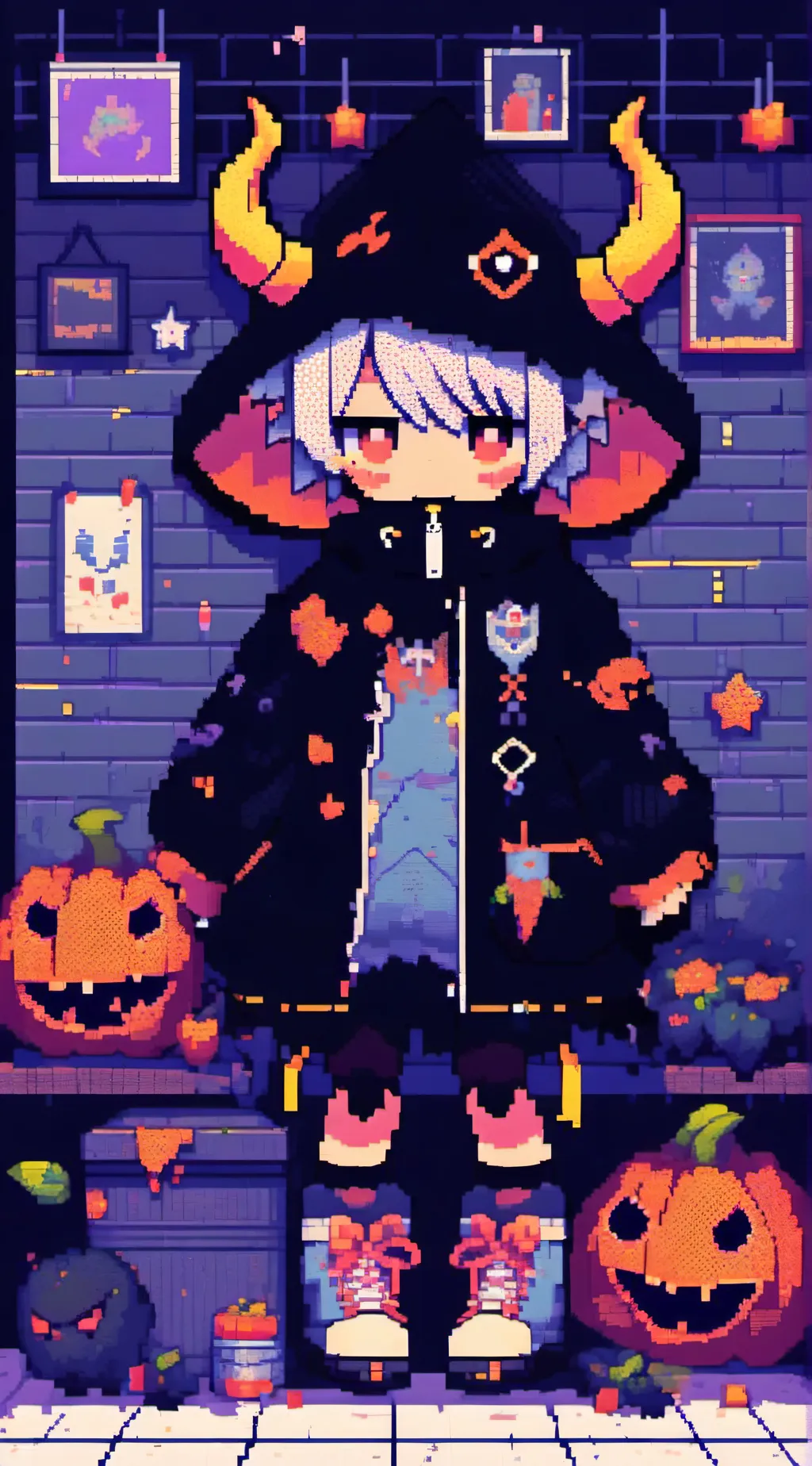 ai character: demon background