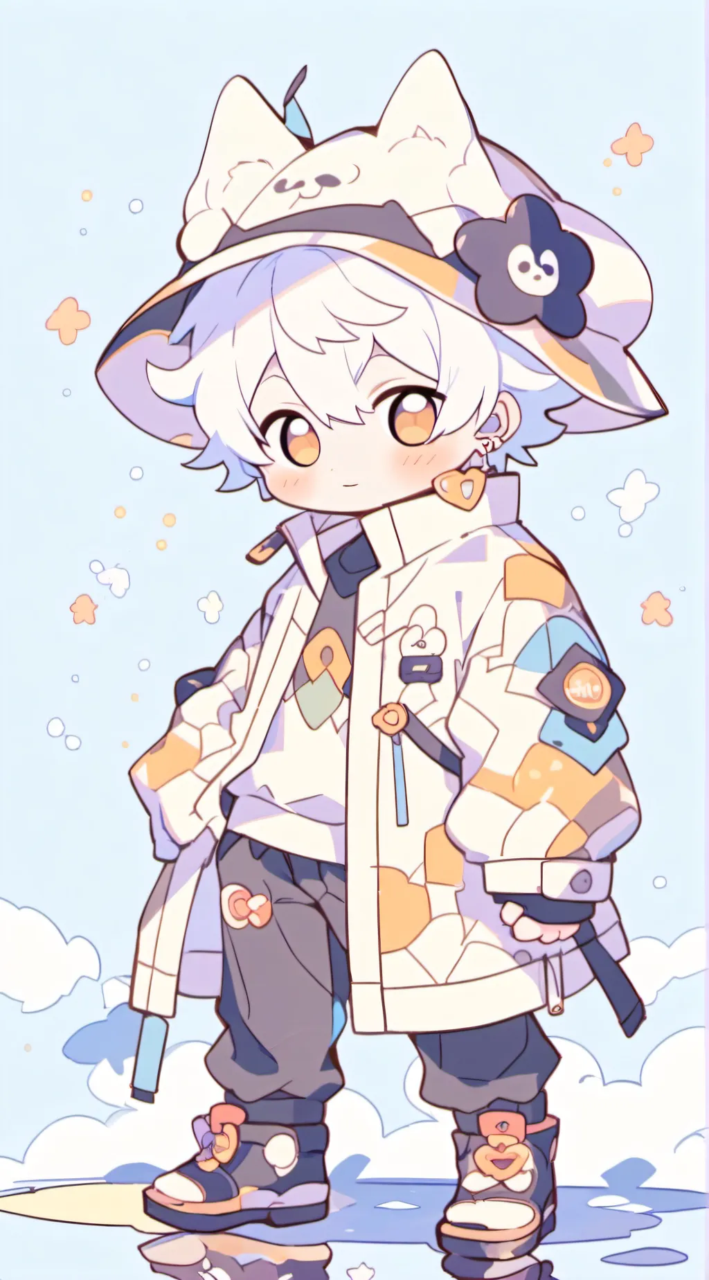 ai character: gojo+geto💅 background