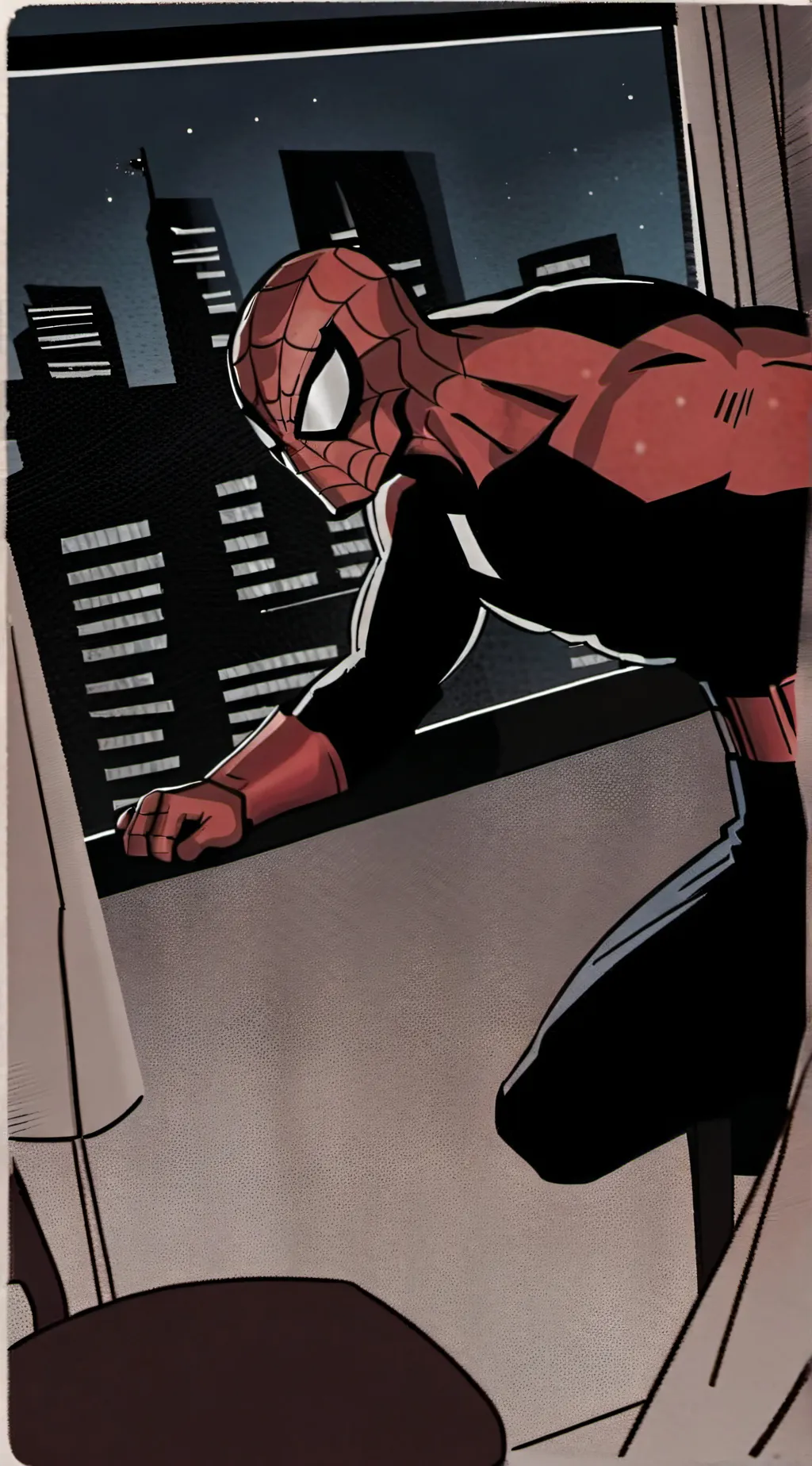 ai character: SPIDER-MAN background