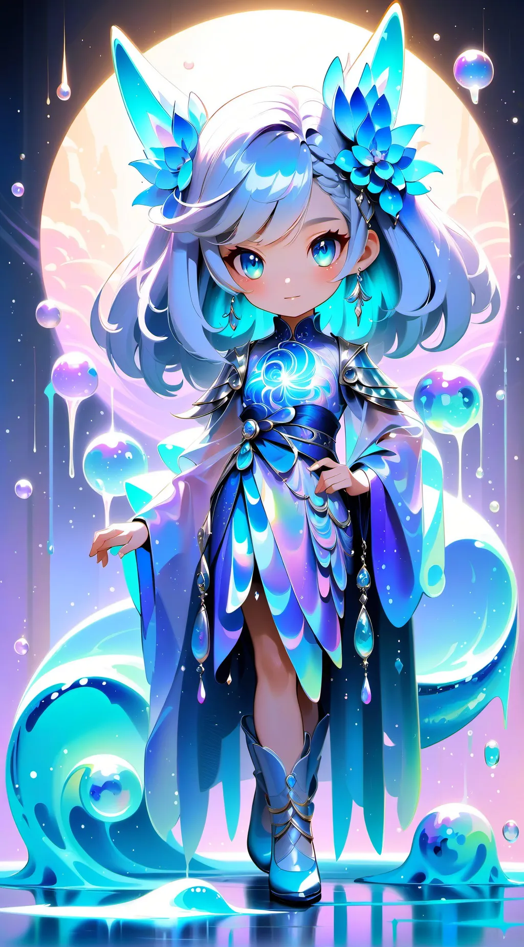 ai character: Scarlet background