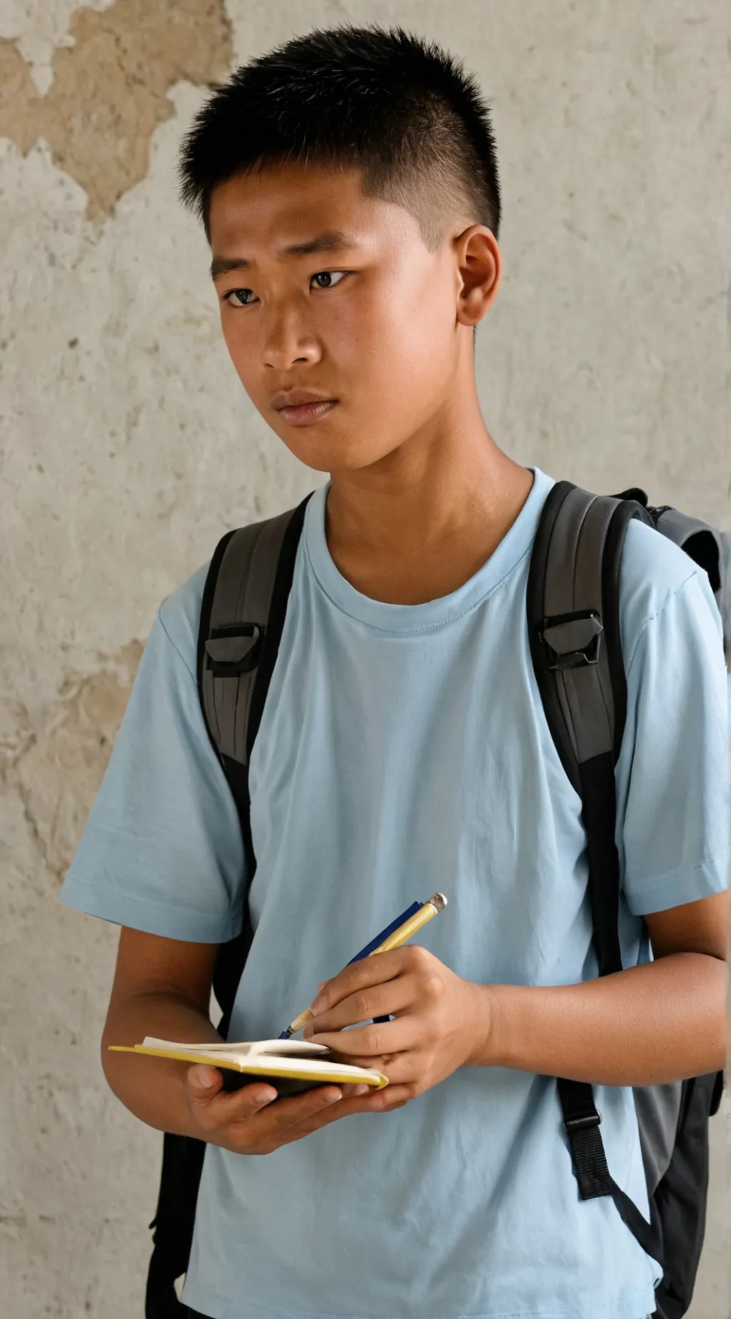 ai character: John louie T. background