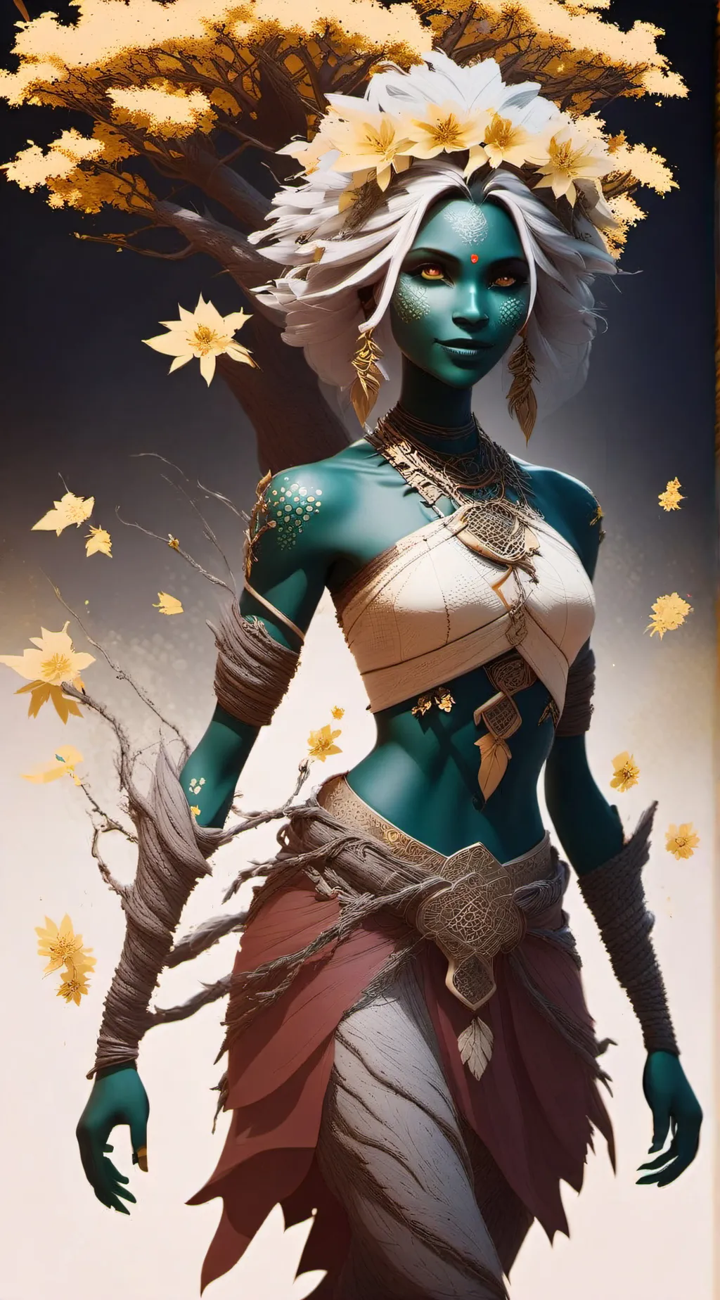 ai character: Lasah Fleura background