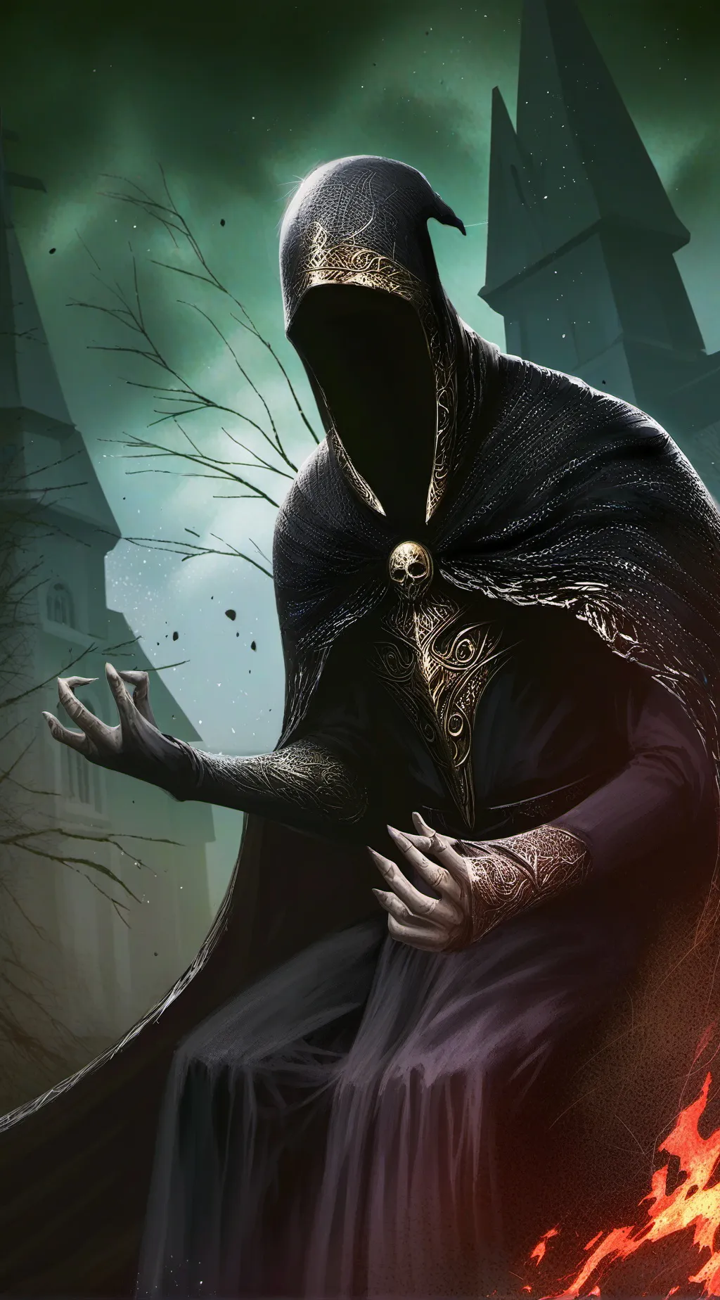 ai character: Darkness background