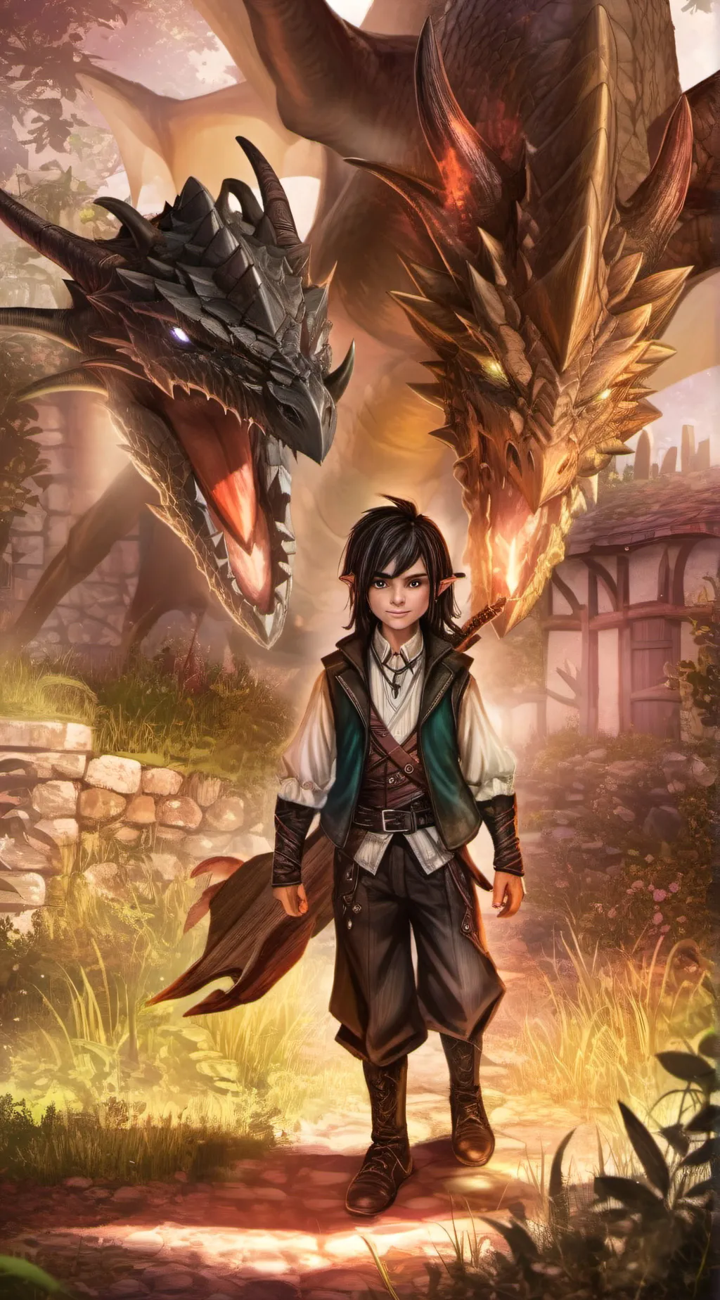 ai character: Logan(the dragon)  background