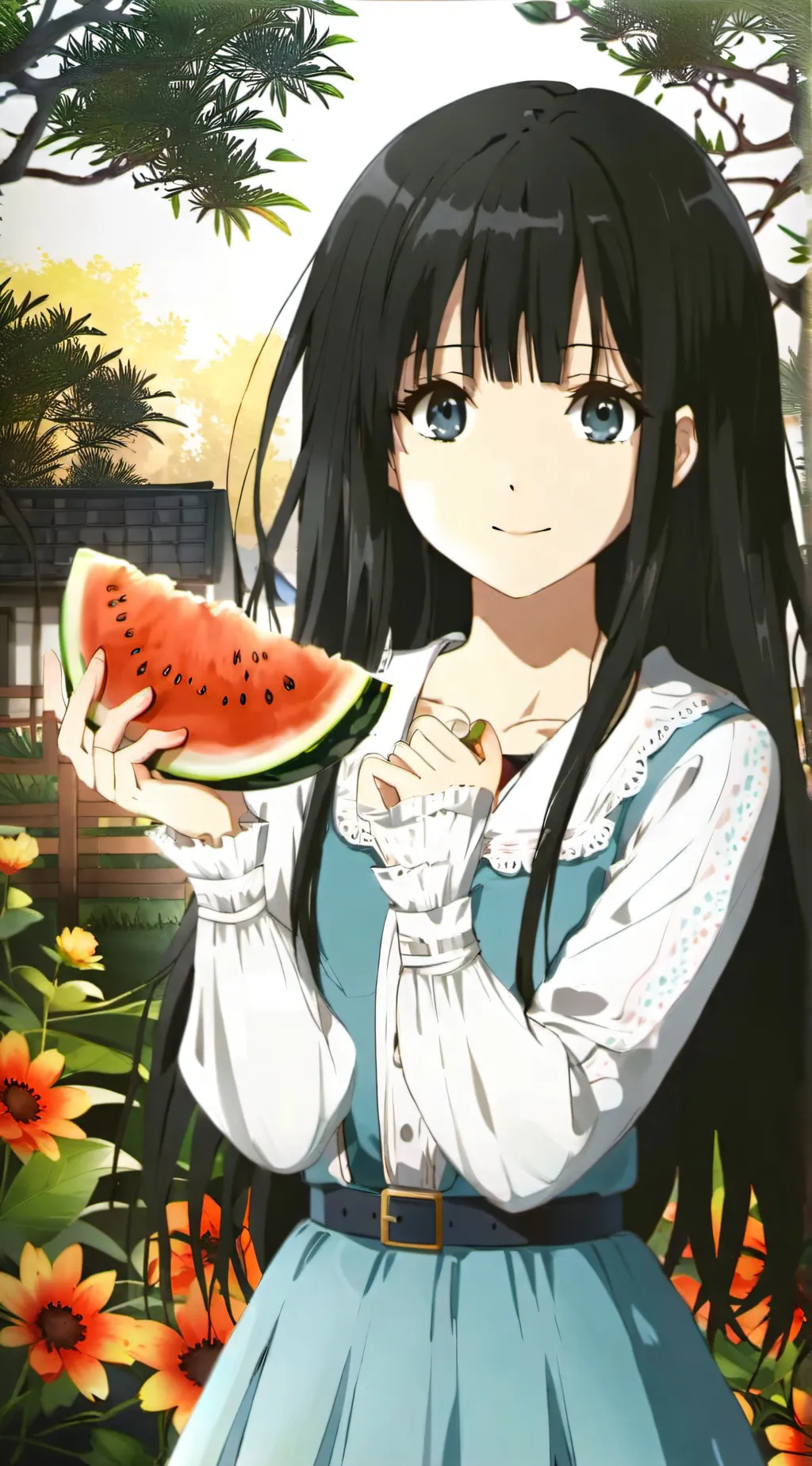 ai character: Katie Sullivan  background